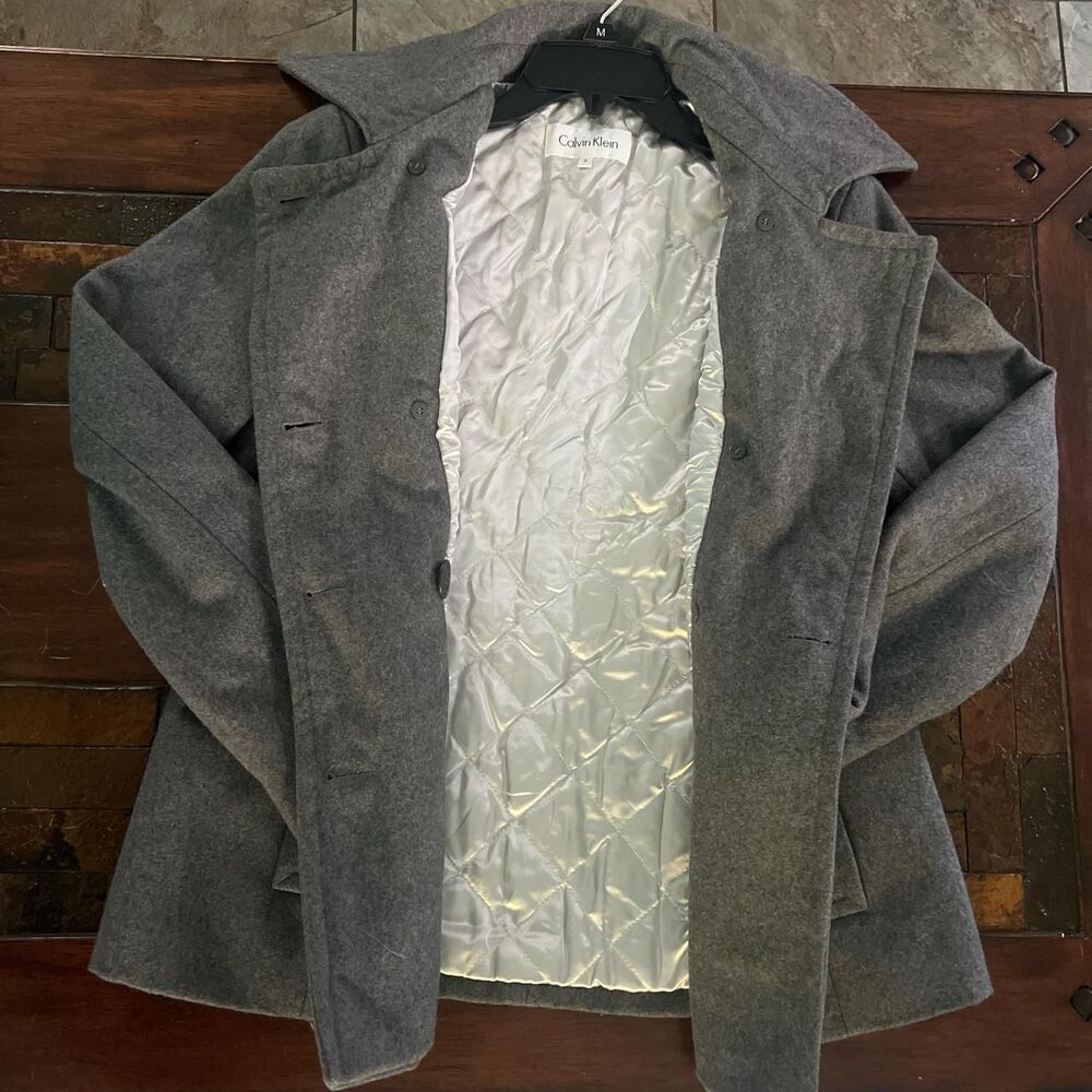 Calvin-klein Wintage Women's Grey Coat - Picture 2 of 3